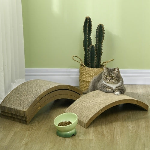 Brown 4-Pack Reversible Cat Scratching Post Board