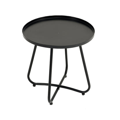 Black Brown Wicker 3-Piece Patio Set