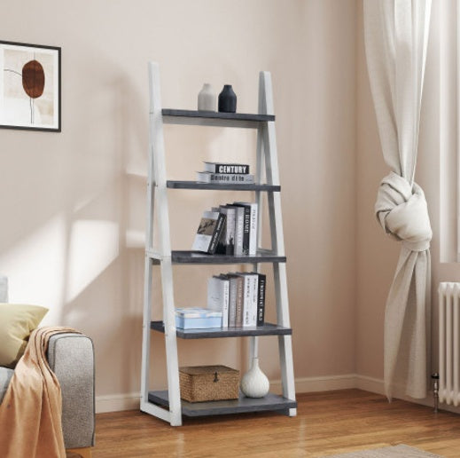 Grey/White 72" 5-Tier Modern Storage Rack