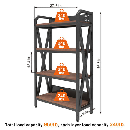 56.3" Modern 4-Level Storage Rack