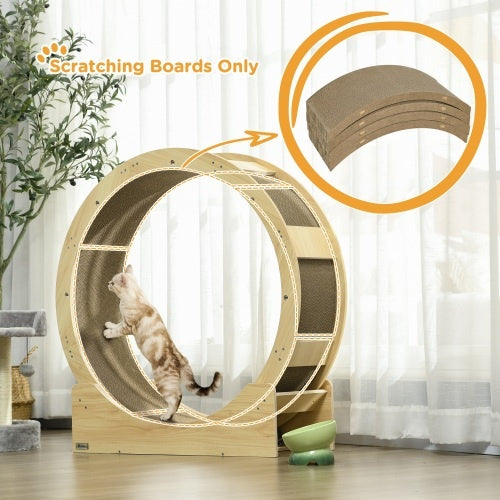 Brown 4-Pack Reversible Cat Scratching Post Board