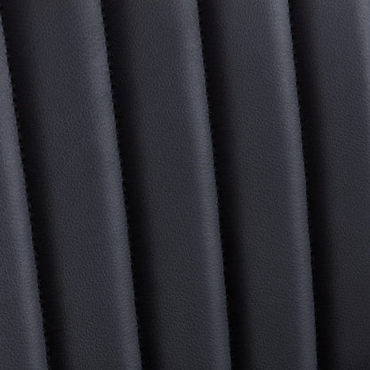 Black Faux Leather Dining Chairs, Set of 2