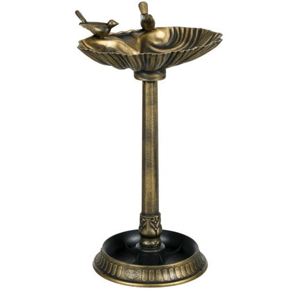 Bronze Antique 32-Inch Bird Bath with Planter