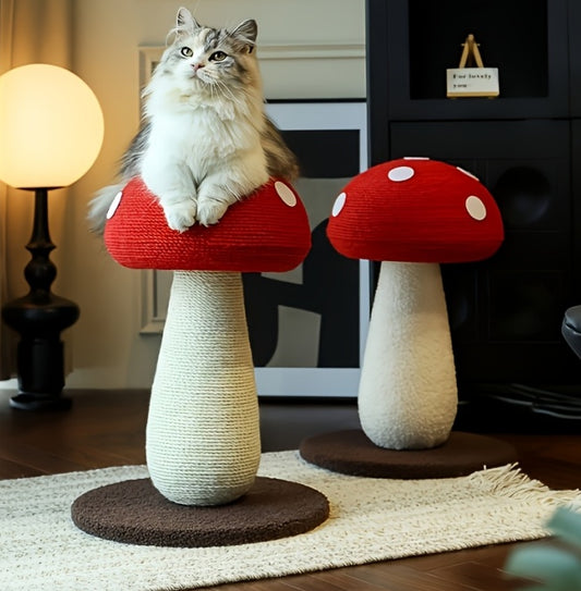 23.6" L-Shape Cat Scratching Board with Ball Toy