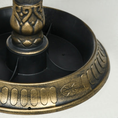 Bronze Antique 32-Inch Bird Bath with Planter
