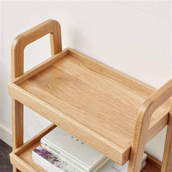 Yellow 31.5" Renter Friendly 4-Tier Storage Shelves