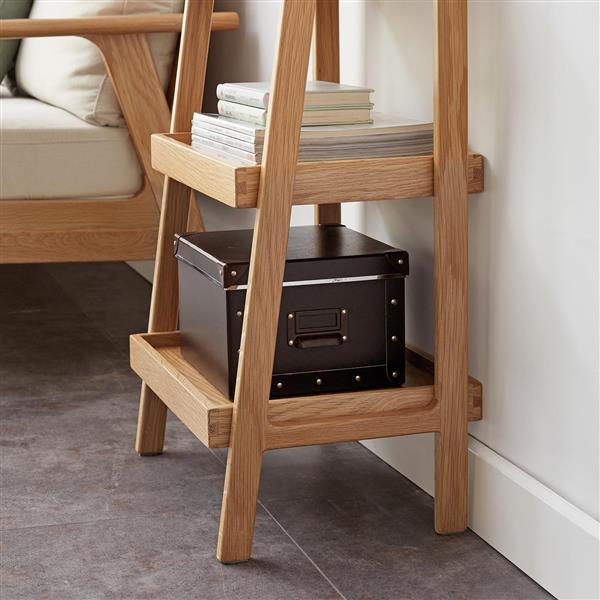 Yellow 31.5" Renter Friendly 4-Tier Storage Shelves