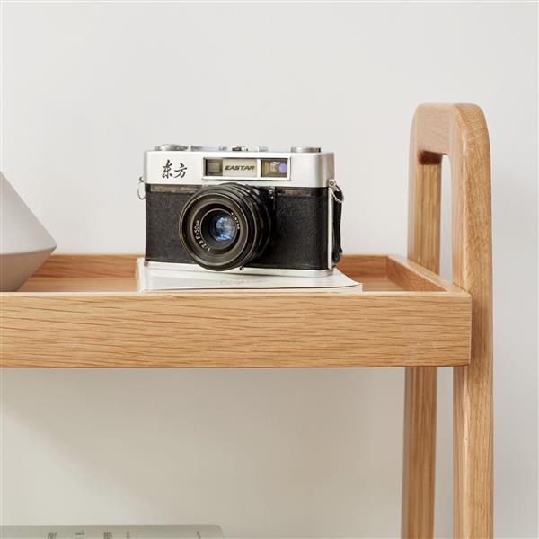 Yellow 31.5" Renter Friendly 4-Tier Storage Shelves